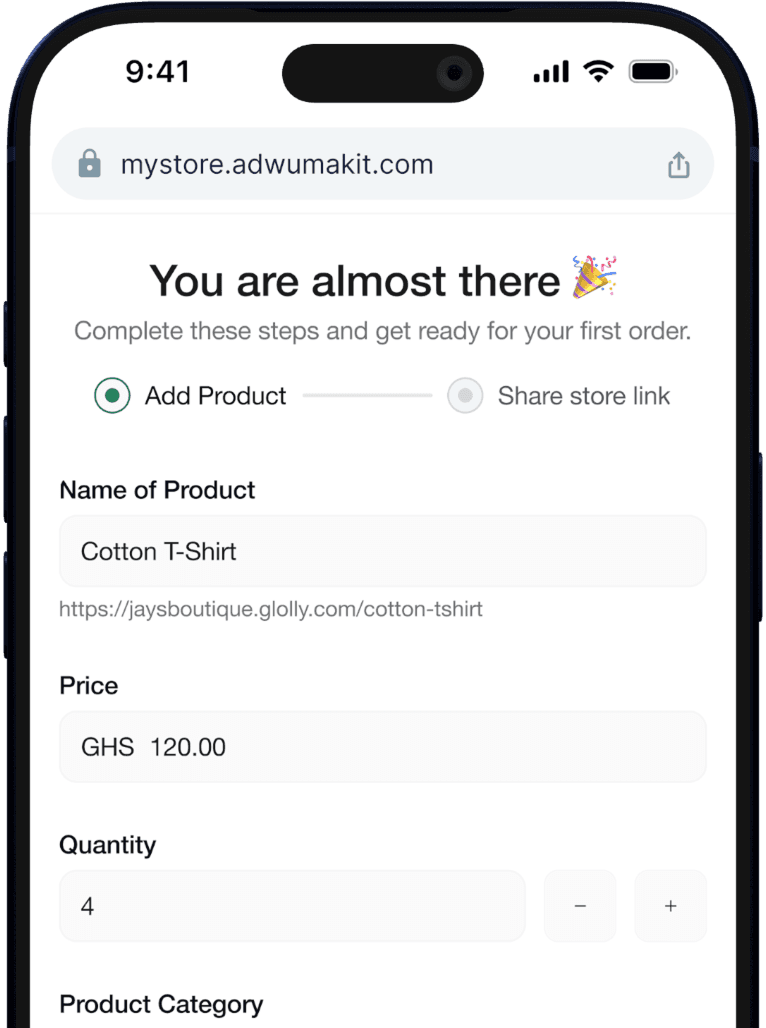 Share your link and start selling